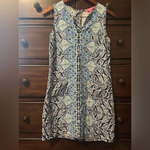 Lilly Pulitzer Blue and White Mini Dress